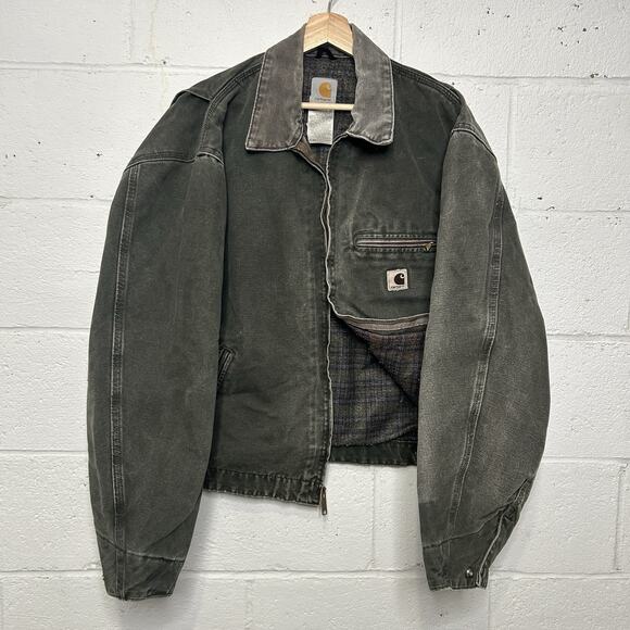 Vintage Carhartt Blanket-Lined Detroit Jacket “Moss” J97